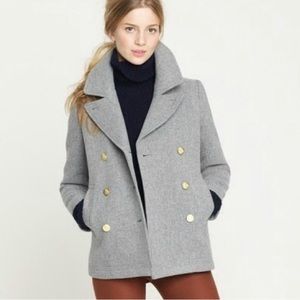 J.Crew Women’s Stadium Cloth Peacoat Heather Gray